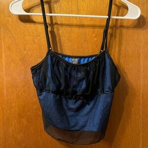 Blue Grunge Cami Tank Top (NWOT) 💙